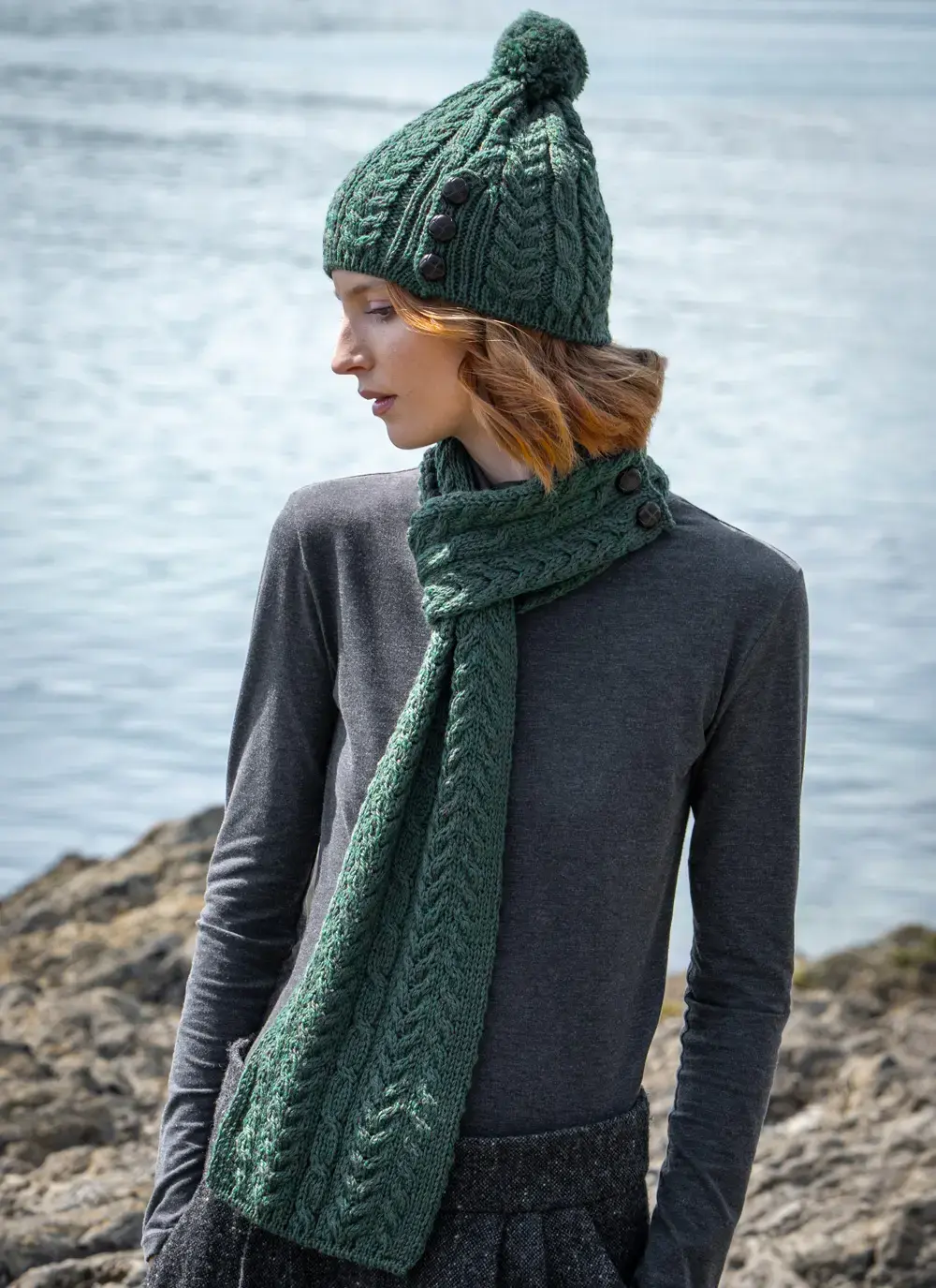 Merino Aran Loop Scarf